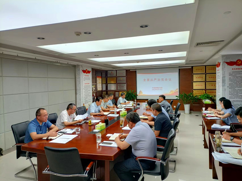 市城投集團黨委召開全面從嚴治黨專題會議